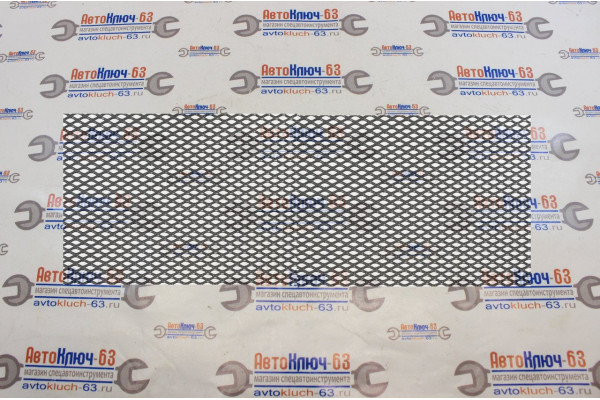 Алюминиевая сетка черная 1000х250 мм, средняя ячейка (8х16 мм) 1270