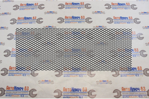 Алюминиевая сетка черная 1000х500 мм, средняя ячейка (8х16 мм) 1272