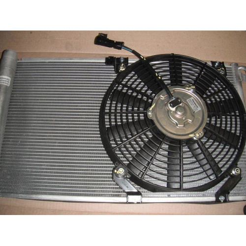Радиатор охлаждения кондиционера с вентилятором для Лада Приора (Panasonic).