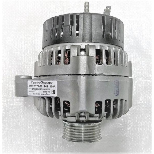 Генератор ВАЗ 2110i-2115i, 2170, 14V, 100А, Прамо-Искра, 5102.3771-10Т.