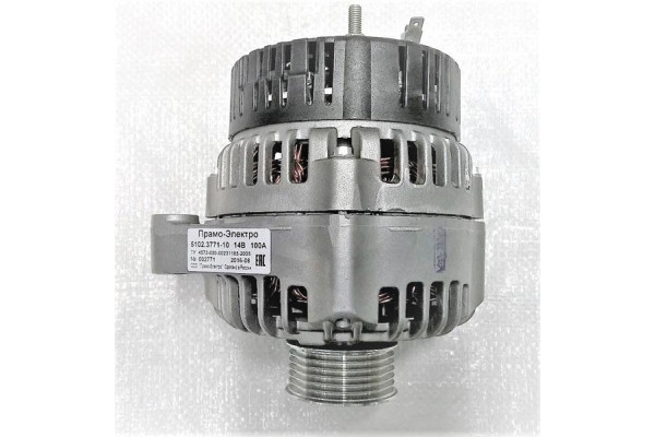 Генератор ВАЗ 2110i-2115i, 2170, 14V, 100А, Прамо-Искра, 5102.3771-10Т.