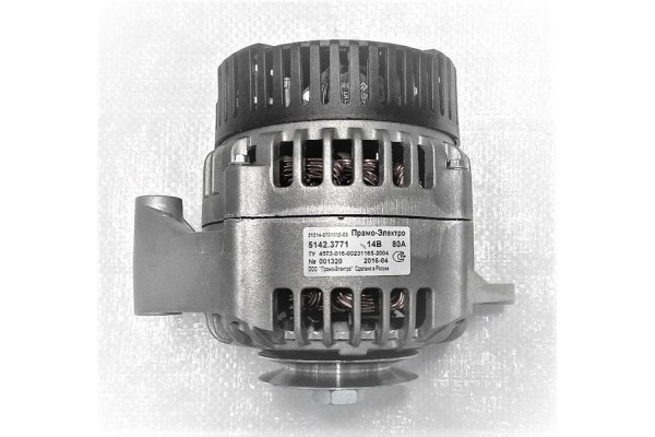 Генератор ВАЗ 21214 Нива, 14V, 80А, Прамо-Искра, 5142.3771Т.