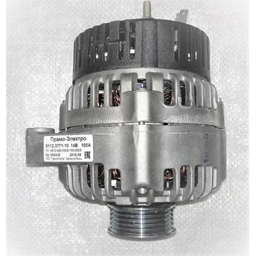 Генератор ВАЗ 2123 Шевроле Нива, 14V, 100А, Прамо-Искра, 5112.3771-10.