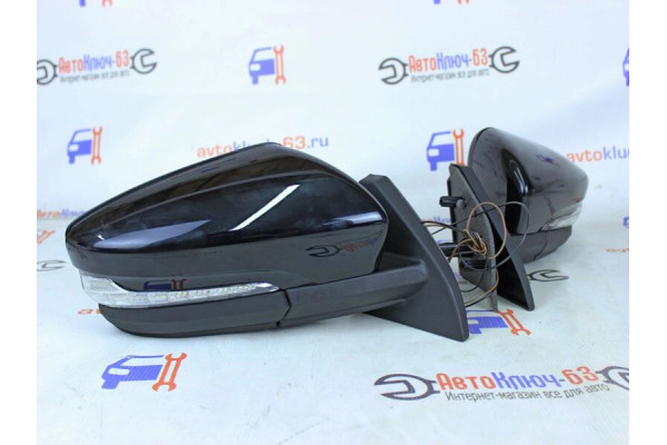 Боковые зеркала на ВАЗ 2108-21099, 2113-2115 электрика с бегающими поворотниками в стиле Гранта в цвет АТП