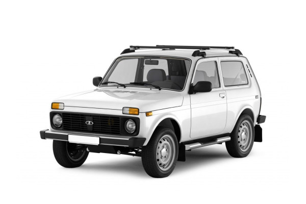 Рейлинги с поперечинами LADA Niva 4x4  усиленные серебристый муар профиль 1,35