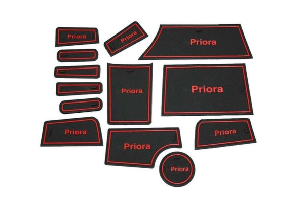 Силиконовые коврики на панель приборов Приора-2