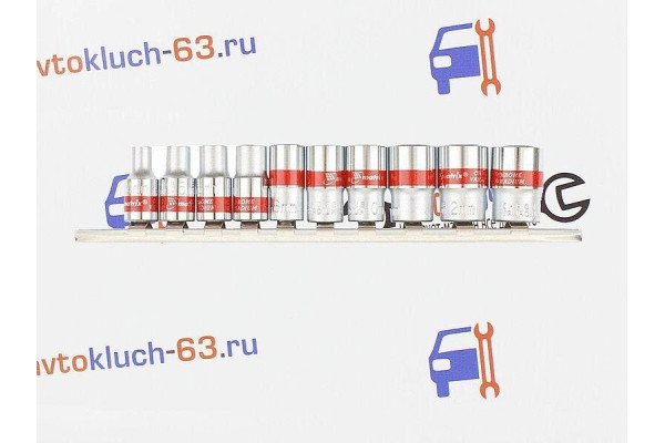 Набор торцевых головок 1/4 4-13 мм 10 шт MATRIX